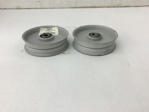 Idler Pulley 34-012 3" x 3/8" Flat Lot of 2