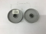 Idler Pulley 34-012 3" x 3/8" Flat Lot of 2