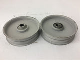 Idler Pulley 34-012 3" x 3/8" Flat Lot of 2