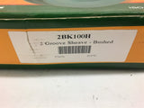 Tritan 2BK100H Pulley 2 Groove uses H bushing