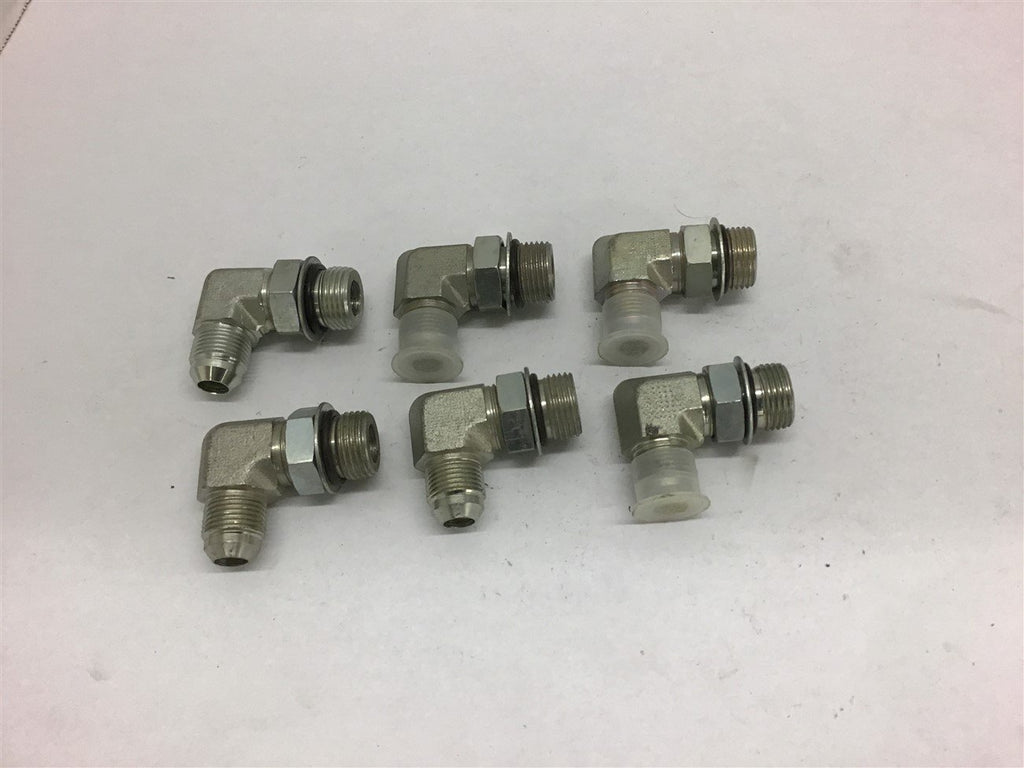 Hydraulic Adapter A-08 3/4" Ferrell x 7/8" O-Ring Lot of 6