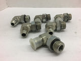 Hydraulic Adapter A-08 3/4" Ferrell x 7/8" O-Ring Lot of 6