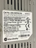 Allen-Bradley 22A-D6P0N104 3 Hp AC Drive 460 Volts 3 Phase