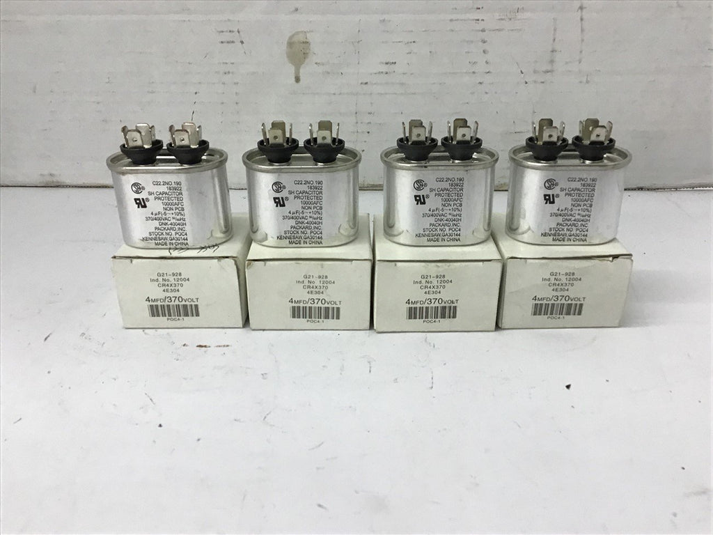 Packard C22.2NO Capacitor 74 UF 370/400 Vac