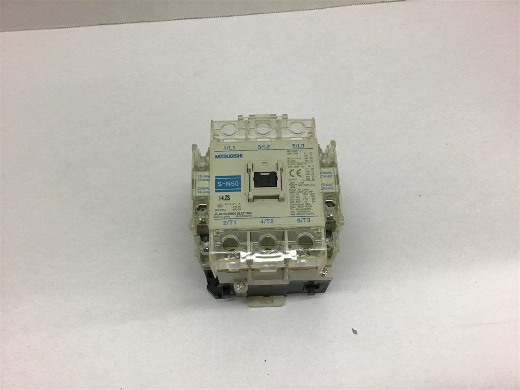 Mitsubishi S-N50 Magnetic Contactor 440-600 volts @30 HP