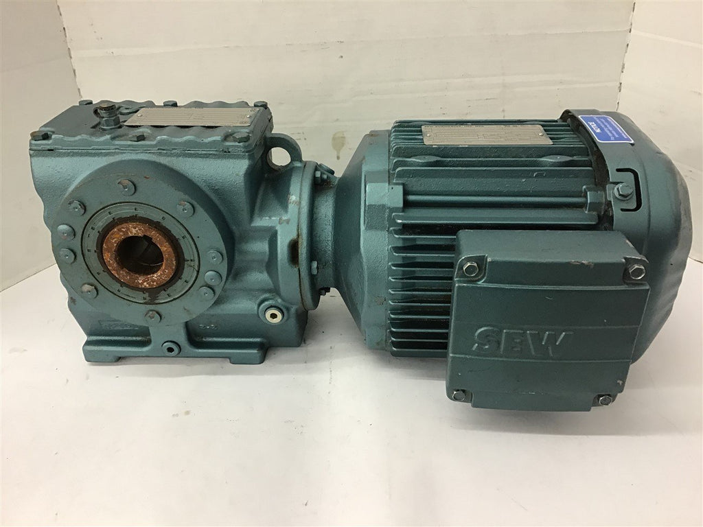 Sew Eurodrive DRE90M4Z Gear Motor 1.5 HP 230/460 V 1740 Rpm 17.62:1 Ratio 99 RPM