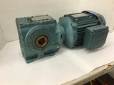 Sew Eurodrive DRE90M4Z Gear Motor 1.5 HP 230/460 V 1740 Rpm 17.62:1 Ratio 99 RPM