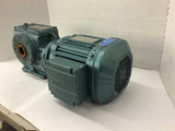 Sew Eurodrive DRE90M4Z Gear Motor 1.5 HP 230/460 V 1740 Rpm 17.62:1 Ratio 99 RPM