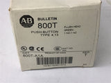 Allen-Bradley 800T-A1A Flush Head Green Pushbutton