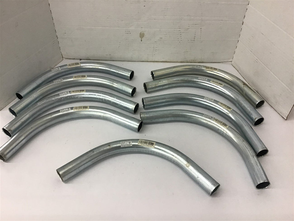 Fortune Industries E215409 1" 90 Degree EMT Elbow Steel Lot of 9