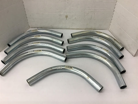 Fortune Industries E215409 1" 90 Degree EMT Elbow Steel Lot of 9