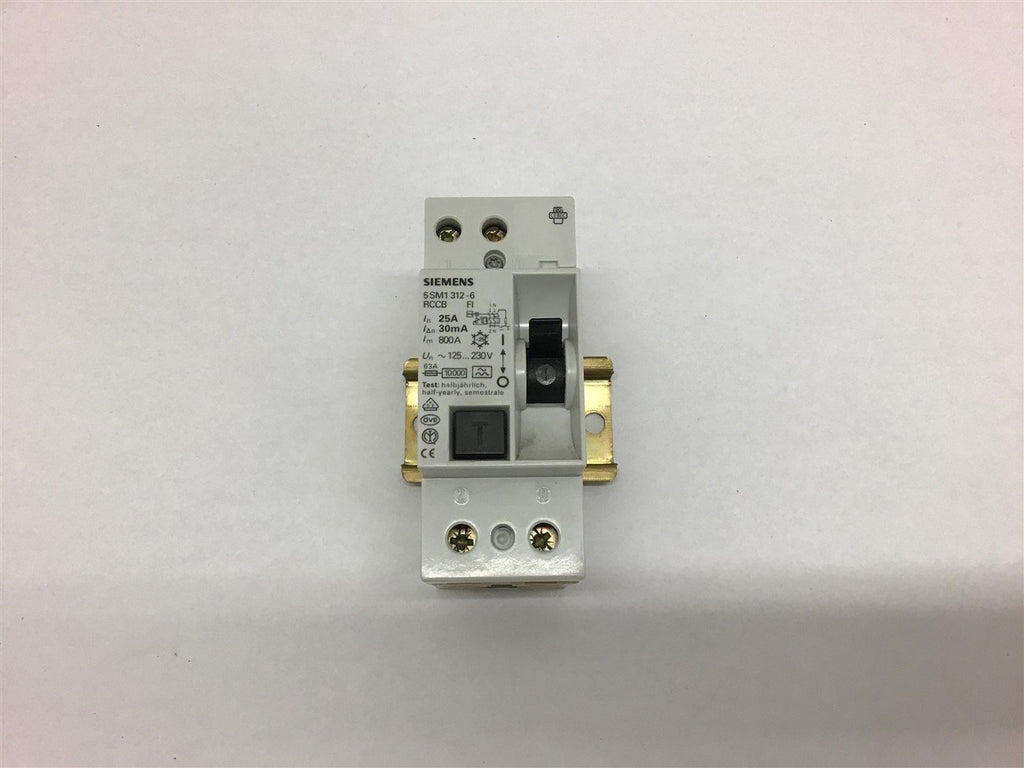 Siemens 5SM1312-6 RCCB 25A 230 Volts Circuit Breaker