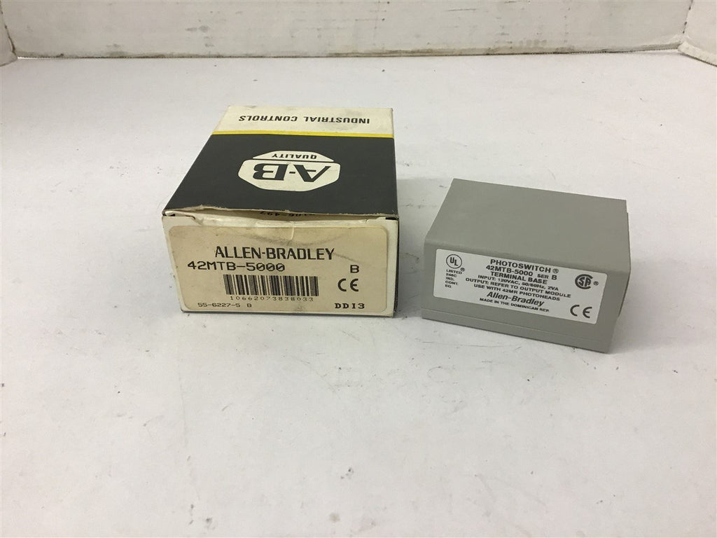 Allen-Bradley 42MTB-5000 Photoswitch Terminal Base 120 Vac 2Va