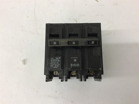 Siemens QP 3 Pole 20 Amp 240 Vac Circuit Breaker