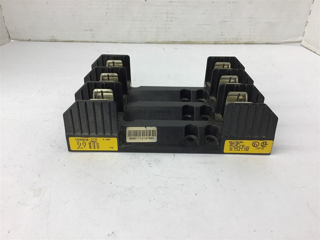 Buss H60060-3Cr FUSE Block 60 amp 600 Volts