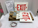 Lite Forms LXURWE Emergency LED Exit Sign White