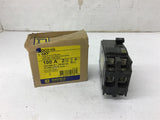 Square D QO2100 100 Amp Plug on Circuit Breaker 120/240 Volts 2 Poles
