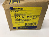 Square D QO2100 100 Amp Plug on Circuit Breaker 120/240 Volts 2 Poles