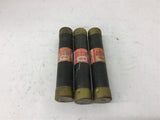 Fusetron FRS60 Dual Element Time Delay Fuse 60 Amp 600 Volts lot of 3