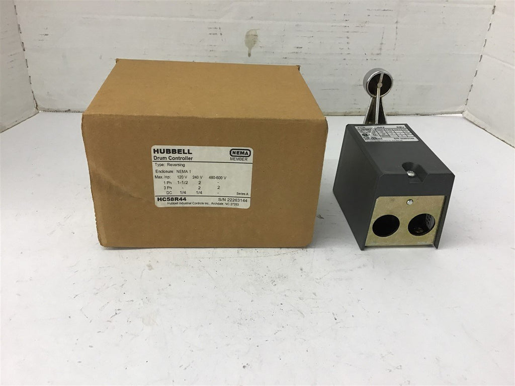 Hubbell HC58R44 Drum Controller Reversing 3 Phase 2 Hp 480-600 Volts