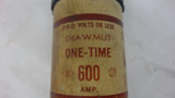 Shawmut, 600, One-Time Fuse, 600 Amps, 250 Volts