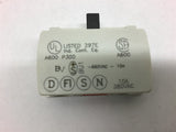 Baco 23E01 10 Amp 660 Vac Contact Block