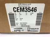 Baldor CEM3546 1 HP Ac Motor 230/460 volts 1760 Rpm 4P 56c Frame 3 Phase