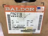 Baldor CD5318 1 HP DC Motor 180 Arm Volts 200/100 field Volts 1750 Rpm 56C Frame