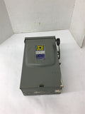 Squae D D-223 NRB 100 Amp 240 Volt Single Throw Fusible Safety Switch