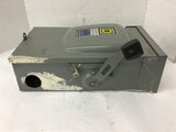 Squae D D-223 NRB 100 Amp 240 Volt Single Throw Fusible Safety Switch