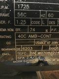 Baldor CM3538 1/2 HP AC Motor 230/460 volts 1725 Rpm 4P 56C Frame