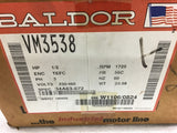 Baldor VM3538 1/2 HP AC Motor 230/460 Volts 1725 Rpm 4P 56C Frmae