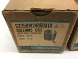 ITT C225BW24060A18 Solenoid Coil #225 size 240 volt 60 HZ Lot of 2