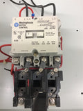 Westinghouse A204D1BAW Size 1 200/230V 7.5Hp 120V Coil Combo Starter Disconnect