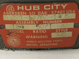 Hub City 0221-10702-1405 Model 184 50:1 Ratio Left / Right Angle Gear Reducer