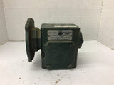 Grove Gear BMQ218-2 15:1 Ratio Left Angle Gear Reducer 1.026 Input HP
