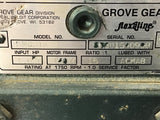 Grove Gear BMQ218-2 15:1 Ratio Left Angle Gear Reducer 1.026 Input HP