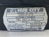 Hub city 0230-01478 40:1 Ratio Gear Reducer Model 184