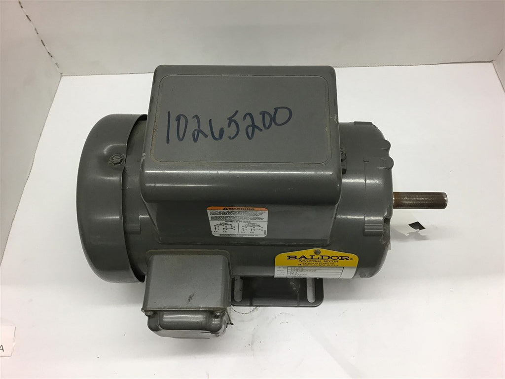 Baldor L3507 3/4 HP AC Motor 115/230 Volts 1800 Rpm 4P 56 Frame Single Phase
