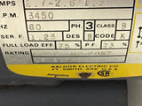 Baldor M3111 3/4 Hp AC Motor 208-230/460 Volts 3450 Rpm 2P 3 Phase 56 Frame