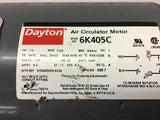 Dayton 6K405C 1/2 HP AC Motor 115 volts Single Phase 1725 Rpm 4P 48YZ Frame