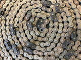 #50 Roller Chain with attachment 8 1/4" spacing-26ft Long -need weight>>
