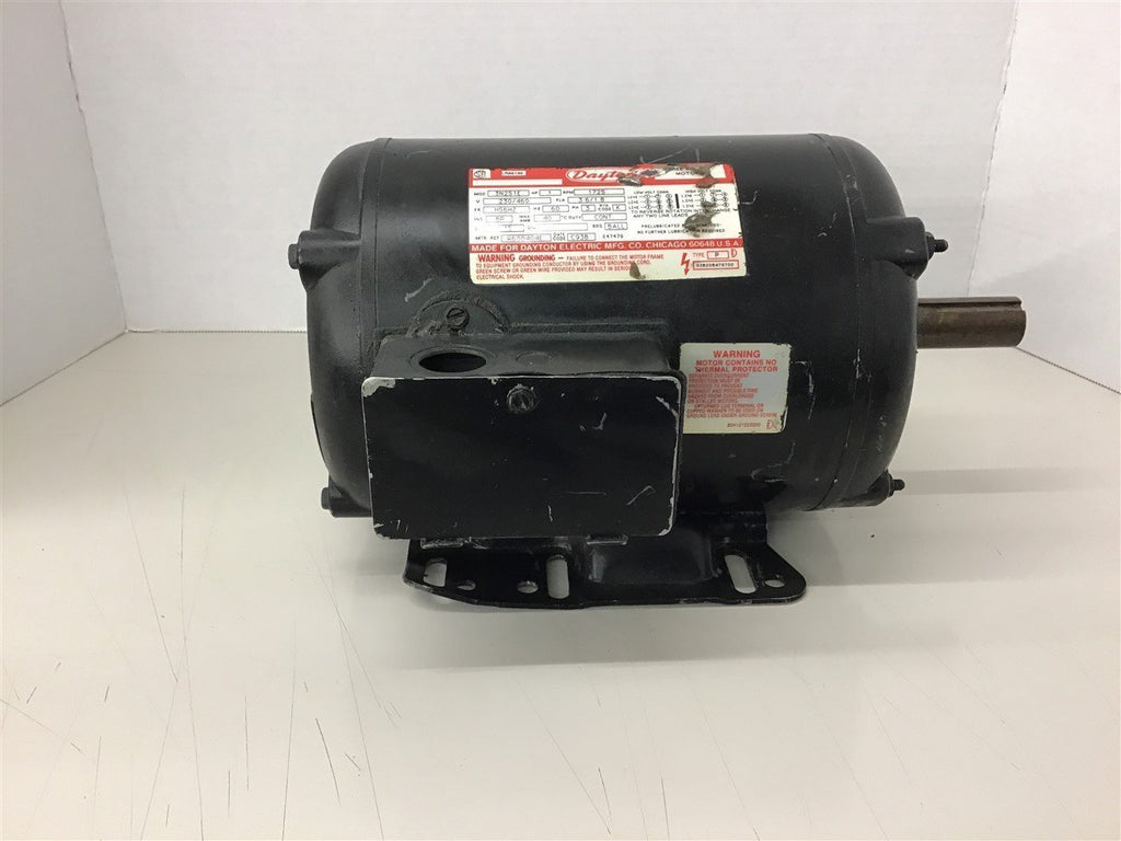Dayton 3N251E 1 HP AC Motor 230/460 volts 1725 Rpm 4P 56HZ Frame