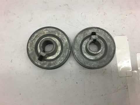 Congress Single Groove Pulley 3' OD 3/4" Bore Lot of 2