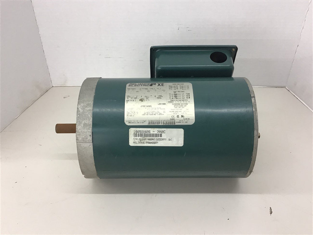 Reliance P56X1527 1/2 Hp AC Motor 460 Vac 1200 Rpm 6P 56C
