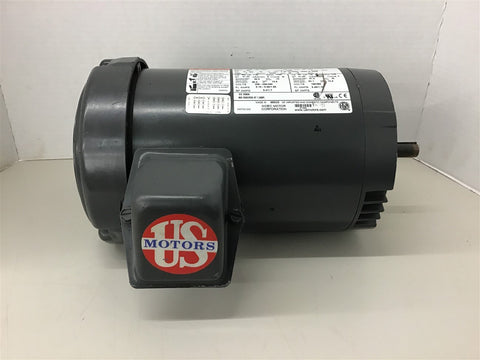 US Motors U1P2DFCR 1 HP AC Motor 208-230/460 Volts 1800 Rpm 4P 56C Frame