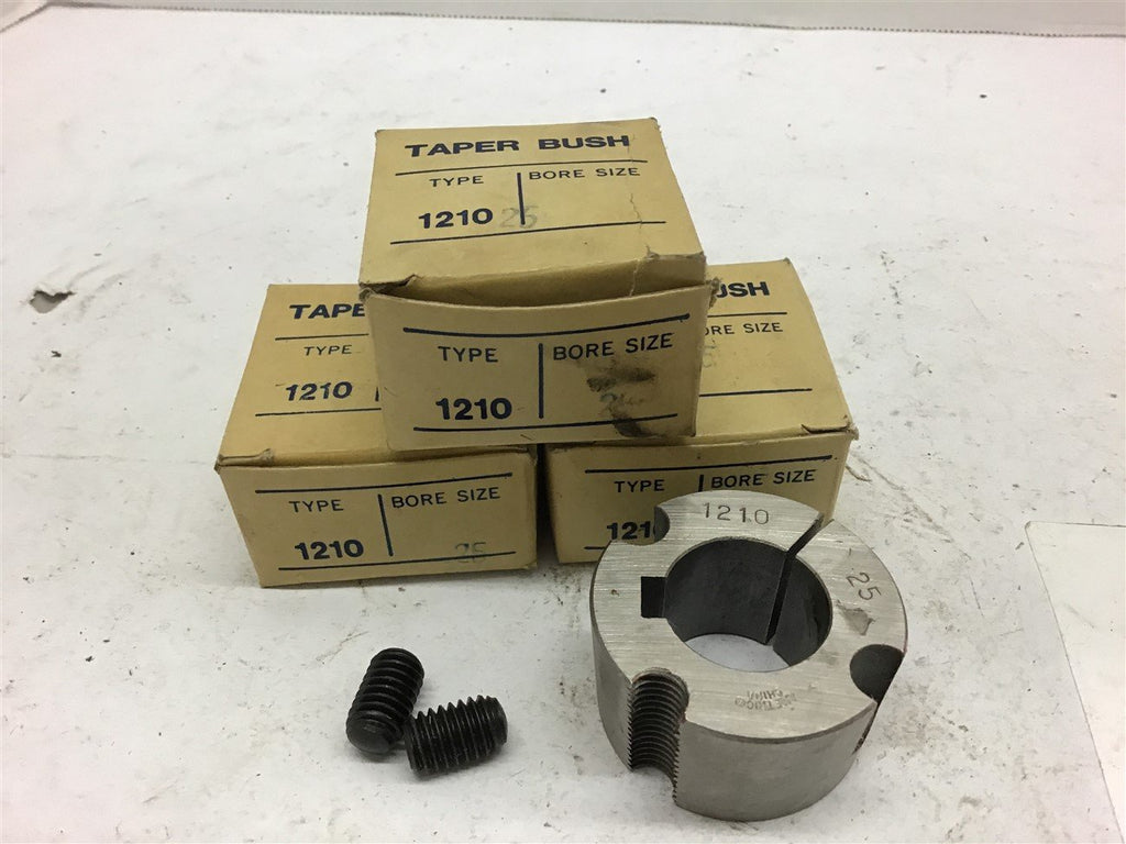1210 25 MM Bore Taper Bushing Lot of 3
