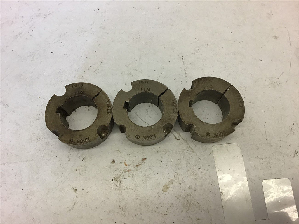 1610 Taper-Lock Bushing 1 1/4" Bore Lot of 3