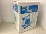 Barnes SP33VF 1/3 HP Sump Pump Vert-FLT 10' 112551