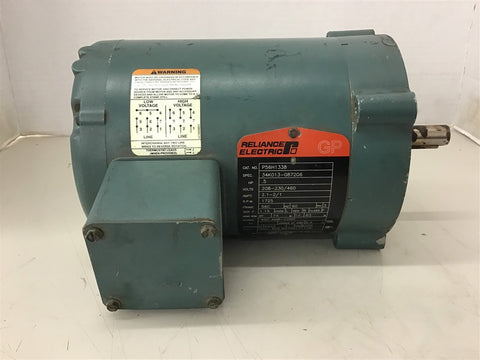 Reliance P56H1338 .5 HP AC Motor 208-230/460 Volt 1725 Rpm 4P 56CFrame 3 Phase